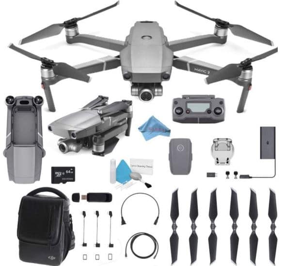DJI Mavic 2 Pro - Drone Quadcopter UAV with Hasselblad Camera 3-Axis Gimbal  HDR 4K Video Adjustable Aperture 20MP 1 CMOS Sensor, up to 48mph, Gray